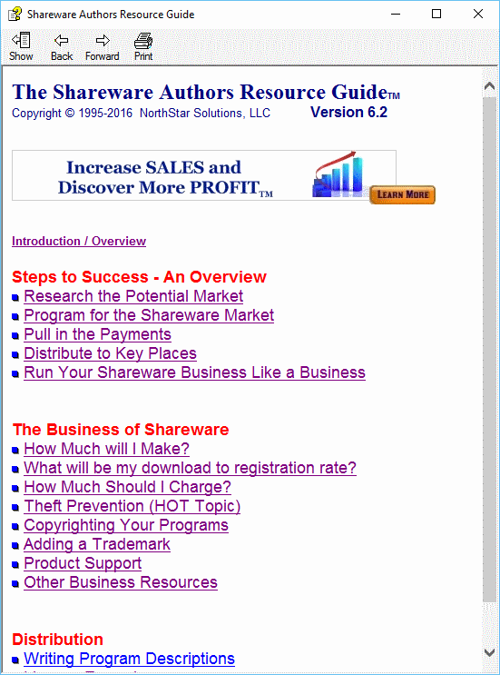 Shareware Authors Resource Guide