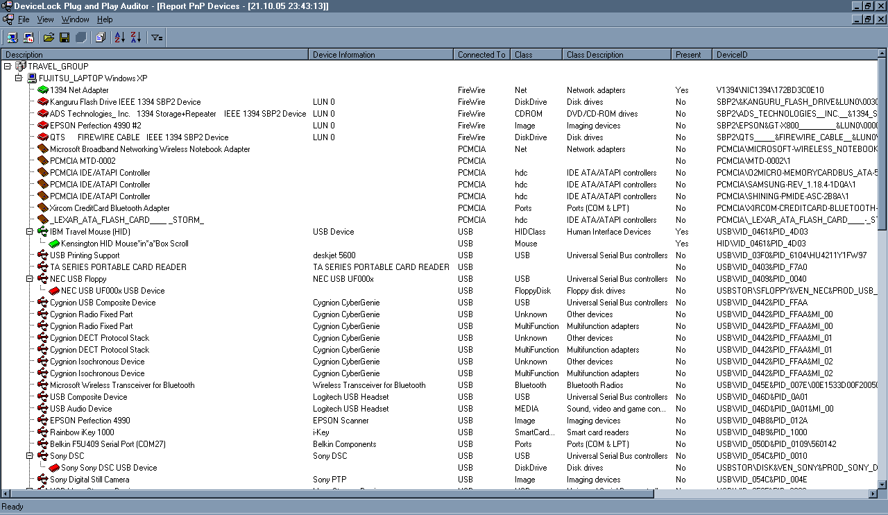 DeviceLock Plug and Play Auditor