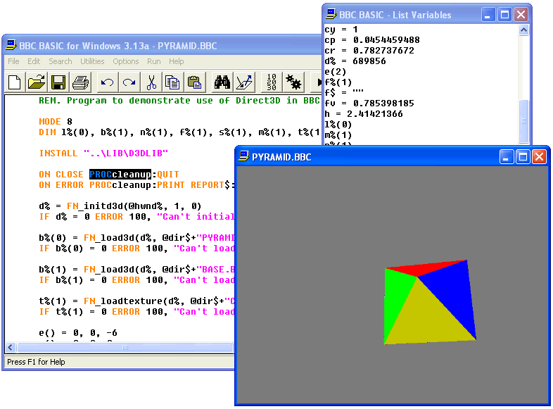 BBC BASIC for Windows