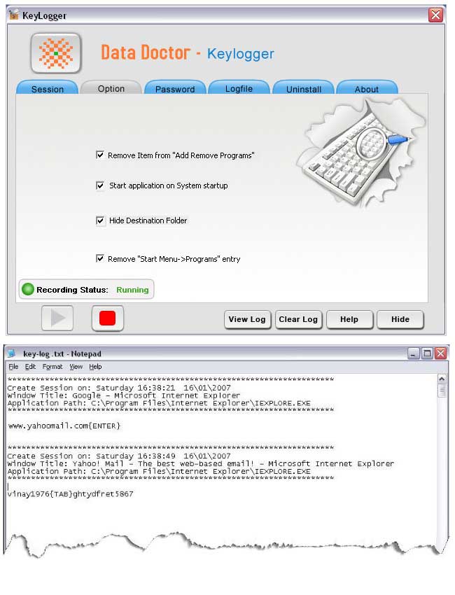 Keyboard Monitoring Tool