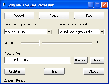 Easy MP3 Sound Recorder