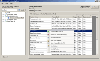 AI Sharepoint Feature Explorer