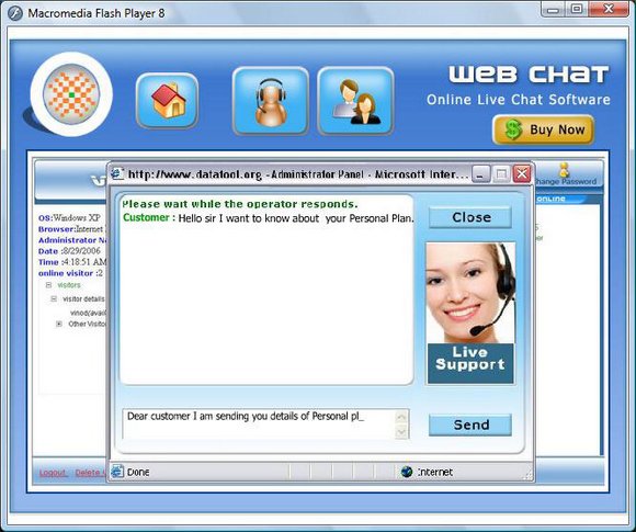 Single Operator Chat Software