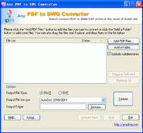 PDF to DXF Converter Stand-alone