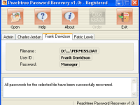 Peachtree Password Recovery