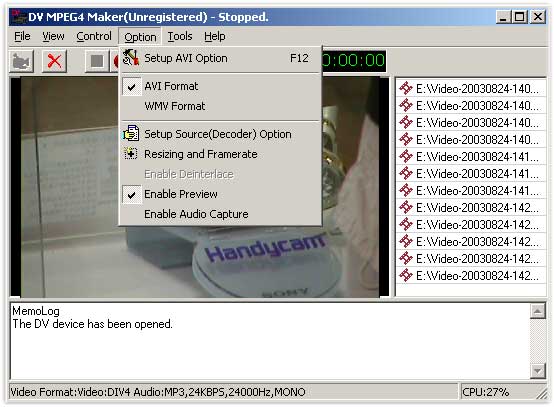 DV MPEG4 Maker