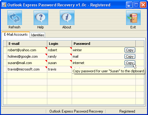 Outlook Express Password Recovery