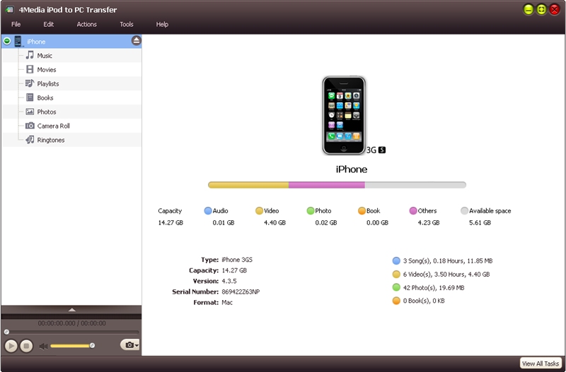 4Media iPod to PC Transfer