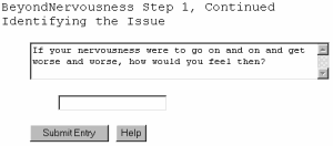 Beyond Nervousness, Self Help Software