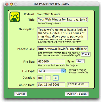 The Podcast RSS Buddy Icon