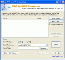 PDF to DWG Converter Stand alone