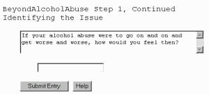 Beyond Alcohol Abuse, Self Help Software
