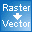 Raster to Vector Gold Icon