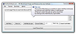 MS Word Insert Images and Pictures all at once Icon