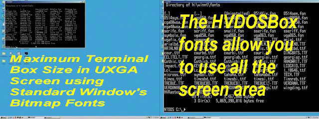 HVDOSBox - Windows Terminal Fonts
