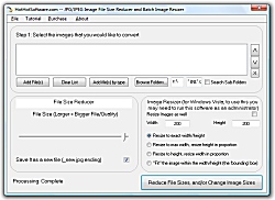 JPG/JPEG Image File Size Reducer and Batch Image Resizer
