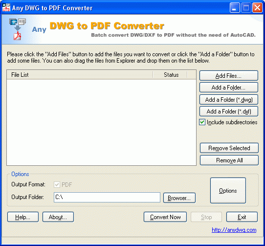 AutoCAD to PDF Converter 2009.8