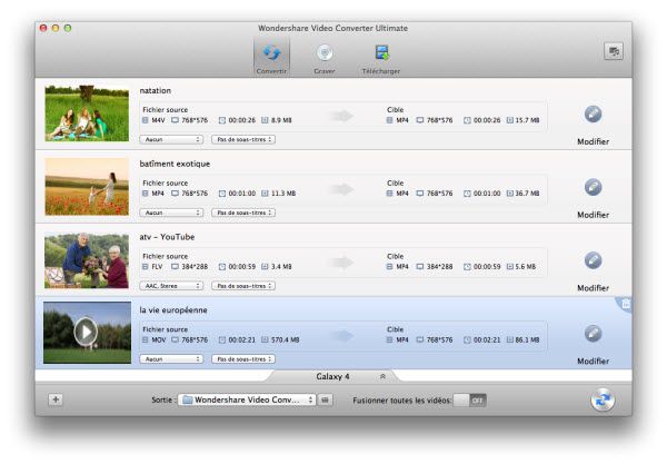 Wondershare Video Converter Ultimate pour Mac