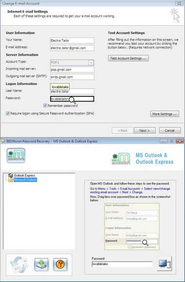 Outlook Express Email Password Revealer